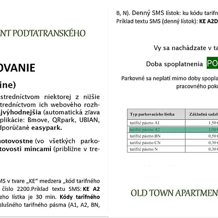 דירה Old Town Podtatranskeho קושיצה